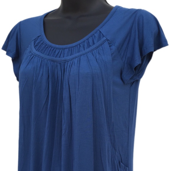 HUGE STORE CLOSING CLEARANCE SALE! Flowy Nursing Top Short Flutter Sleeves - Picture 7 of 7